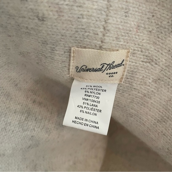 Universal Thread Wool Blend Knit Bucket Hat One Size - Picture 2 of 2